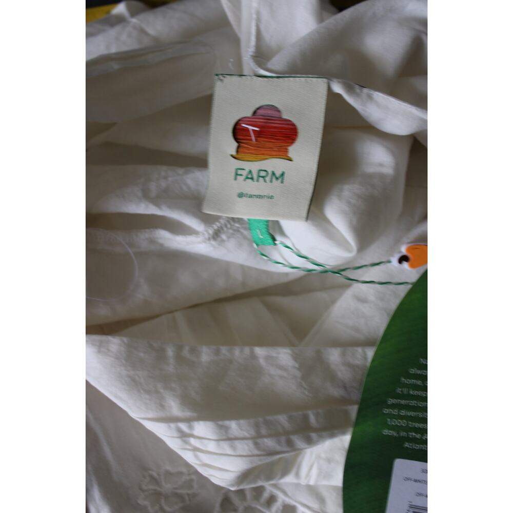 FARM Rio White Embroidered Lace Cropped Blouse Size L| NWT | MSRP $176 - Picture 6 of 16